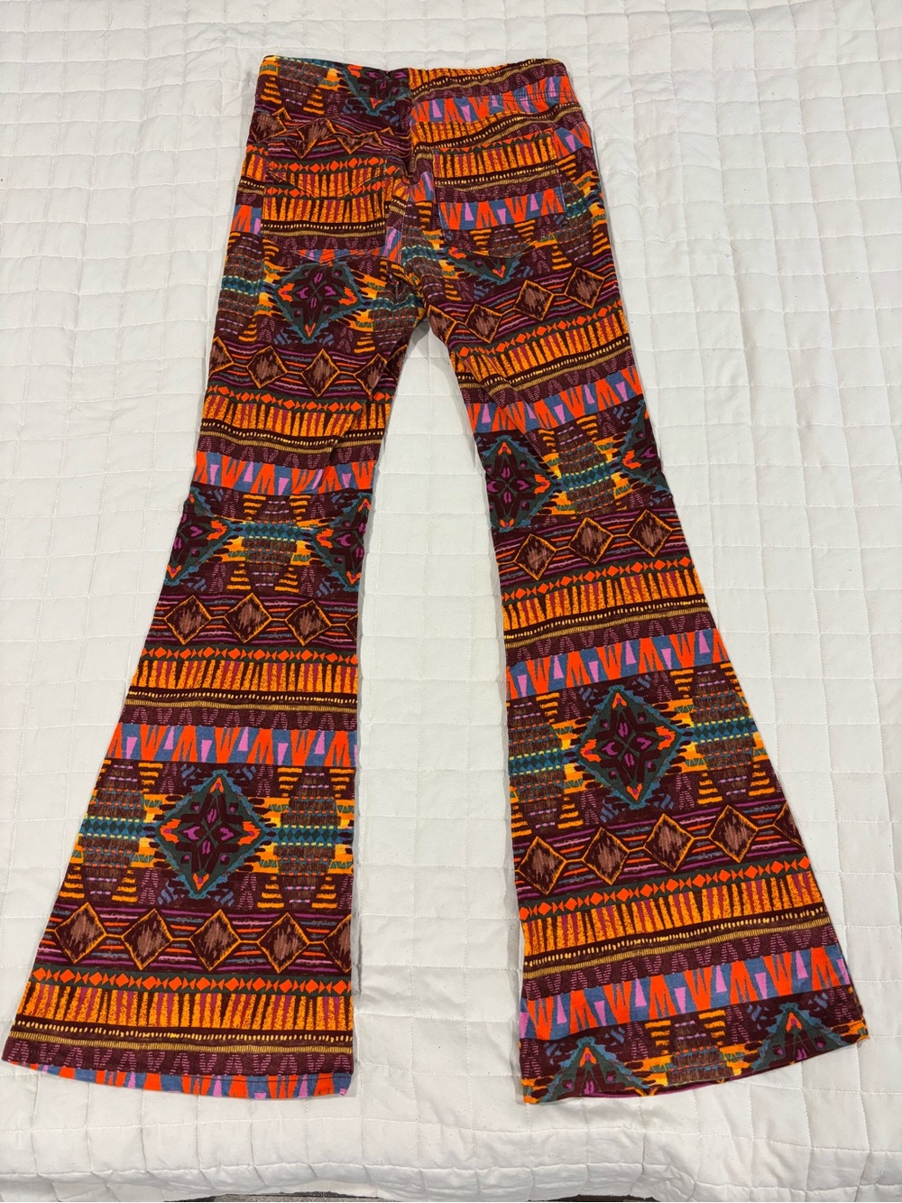 We The Free Printed Corduroy Pull-On Flare Pants Women’s US 29 - Picture 2 of 13